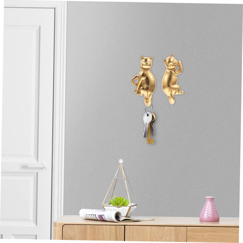 Mobestech 1 Set Animal Shape Wall Hooks Decorative Hangers for