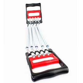 Gym Chest Expander Adjustable Tension Strength Fitness Training 5 Springs Fitness Equipment