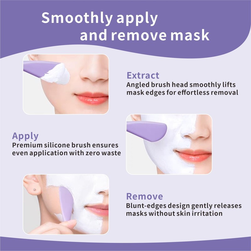 YEADMAL Silicone Face Scrubber, 2 in 1 Facial Cleansing Brushes