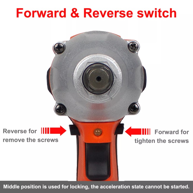 Zistel 20V Cordless Impact Wrench Kit 1/2" 520Nm High Torque