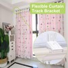 UFURMATE Wall Mount Curtain Track Bracket, 20Pcs Stainless Steel Bendable