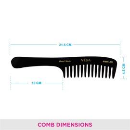 Vega Handmade Black Comb - Shampoo HMBC-202 1 Pcs by Vega Product