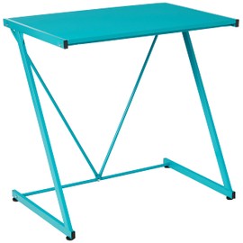 Urban Lifestyle Z-Shaped Student Desk, Aqua