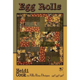 Heidi Cook/Villa Rosa Designs Egg Rolls Quilt Pattern -A Fat Quarter Quilt
