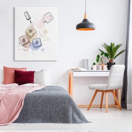 Stupell Industries Spilled Glam Nail Polish Canvas Wall Art, Design by Alison Petrie