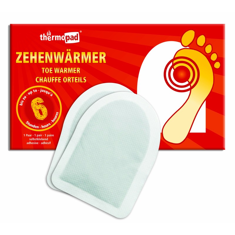 KULTFAKTOR GmbH Thermopad Zehenwärmer für warme Zehen an Karneval Weiss