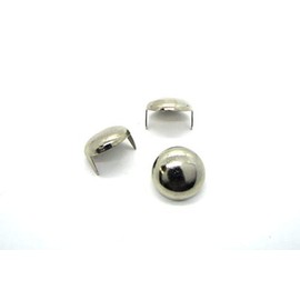 Large Silver Dome Metal Studs - Size 19 - Ideally Used for Denim and Leather Work - Classic Two-Prong Studs – Pack of 100 Studs and Spikes