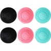 Ipetboom Limpiador de Brochas de Maquillaje 6 Piezas Almohadillas de
