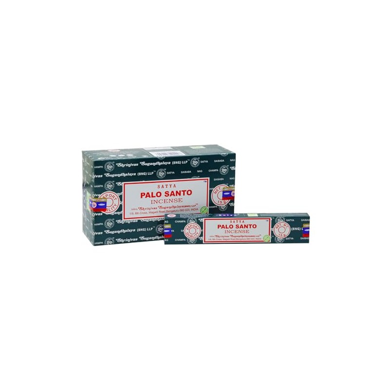 Satya Incense Sticks, 12 Packs x 15g, Palo Santo
