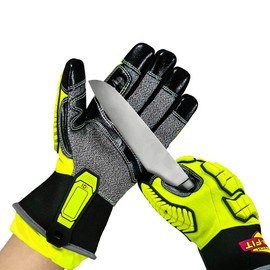 Intra-FIT Rescue 79314 Extrication Gloves Impact, Tear/abrasion/Puncture/Cut Protection, Super Dexterity 5 EN 388: 2016 3X44EP,Size L