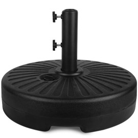 PULNDA Outdoor Umbrella Base Stand, Patio Umbrella Base Water Filled Stand, Heavy Duty Umbrella Base with Steel Holder for Outdoor Patio Lawn Garden