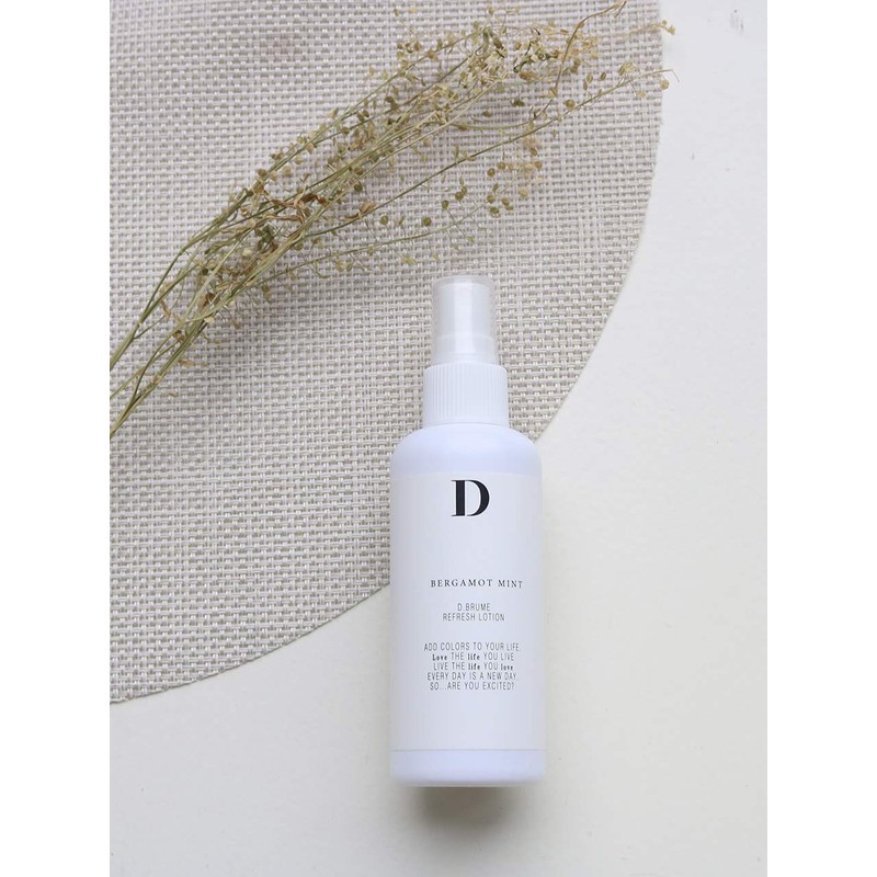 D.brume BERGAMOT MINT, Refresh Lotion for Masks, 3.4 fl oz