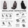 ZNDAW 5PCS Baja Saddle Blanket Car Seat Covers, Front Set