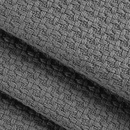 BELIZZI HOME 100% Cotton Bed Blanket, Breathable Bed Blanket Full Queen Size, Cotton Thermal Blankets Full Queen, Perfect for Layering Any Bed for All Season, Charcoal Grey