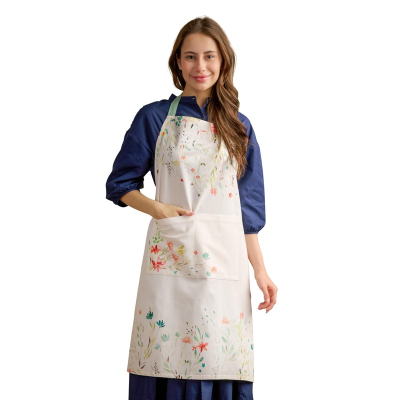 Maison d' Hermine Apron for women with Pocket 100% Cotton