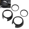 4pcs Carbon Fiber Style Door Midrange Speaker Cover Trims for