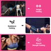 2pcs Adjustable Ankle Straps for Cable Machine with 2 Gourd-Shaped