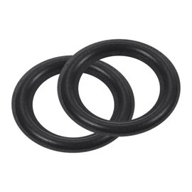 QUARKZMAN Rubber Speaker Foam Edge Circumference Rings 3 Inch 47 mm x 75 mm Perforated Subwoofer Rings Replacement Parts for Speaker Repair or DIY Black Pack of 2