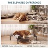 Elevated Dog Bed & Raised Pet Cot with Sturdy Frame