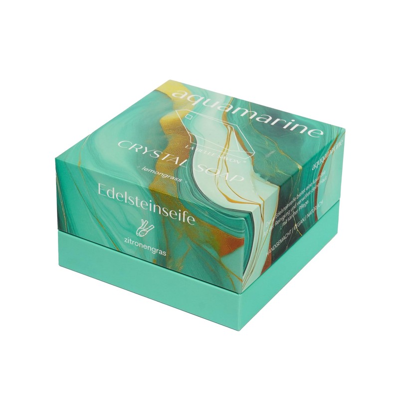 LA BELLE SAVON® Handseife [Aquamarine] - Edelsteinseife - Handgemachte Naturseife