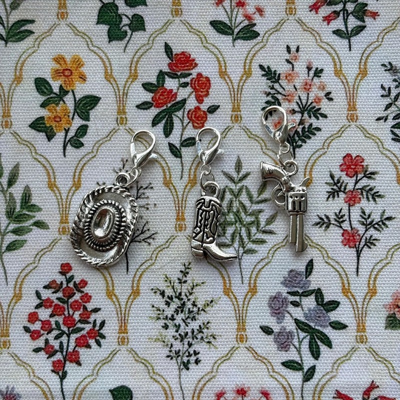 ProNature Western Enamel Charms, Cowboy Boots and Hat Design, 3