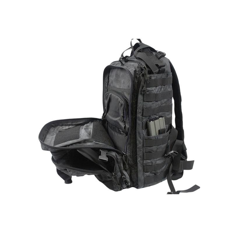 Tactical Assault Rush Backpack - Waterproof Nylon 1000D, MOLLE System,