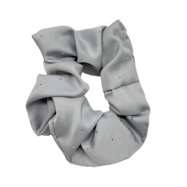 Wigo Women's Stone Scrunchie Cute Accessory, Girly, F, Silver
