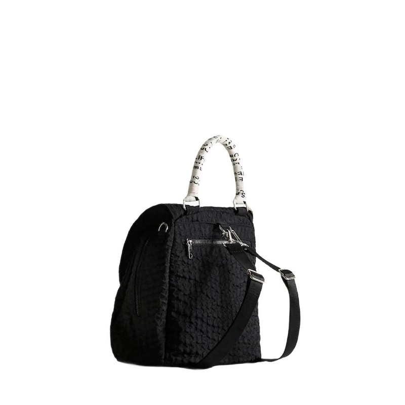 Desigual Women's Back_Free Ankara Backpack Medium, Black, black