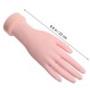 Healeved Movable Rubber Nail Art Practice Hand Model Bendable Right-Handed