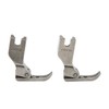 2pcs Flat Bed Sewing Machine Zipper Foot Professional Rust Prevention