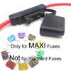 VANTRONIK Waterproof Maxi Inline Fuse Holder with 8 Gauge AWG