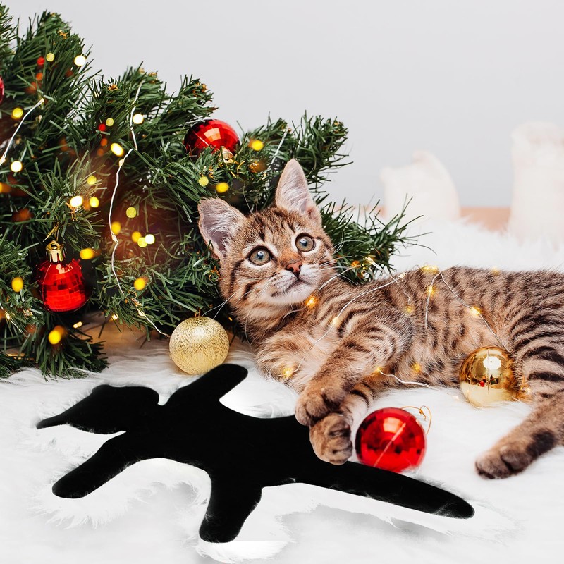 Light Up Fried Cat Rugs, Funny Christmas Area Rug with