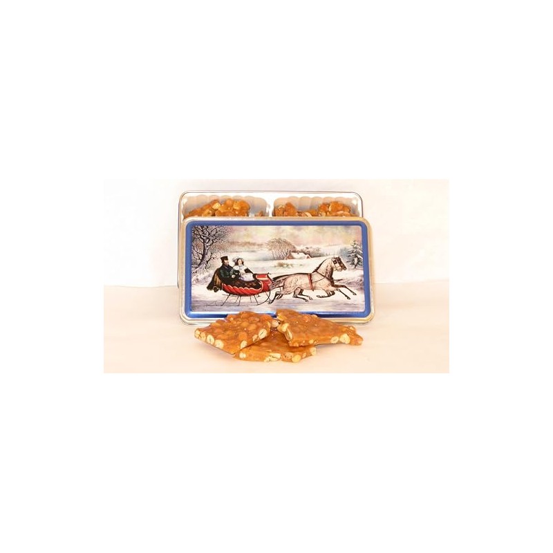Old Fashioned Peanut or Pecan Brittle Gift Tin (Pecan Brittle)