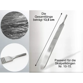 Scalpel Handle Scalpel No. 3 for Scalpel Blades Stainless Steel