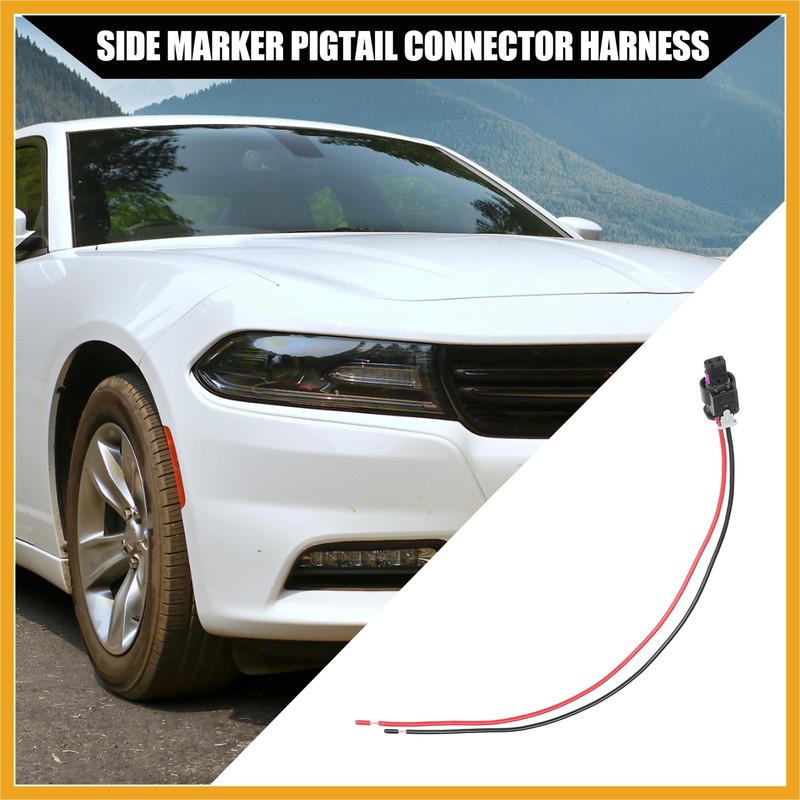 Partuto Car Side Marker Pigtail Connector Harness for Dodge Charger