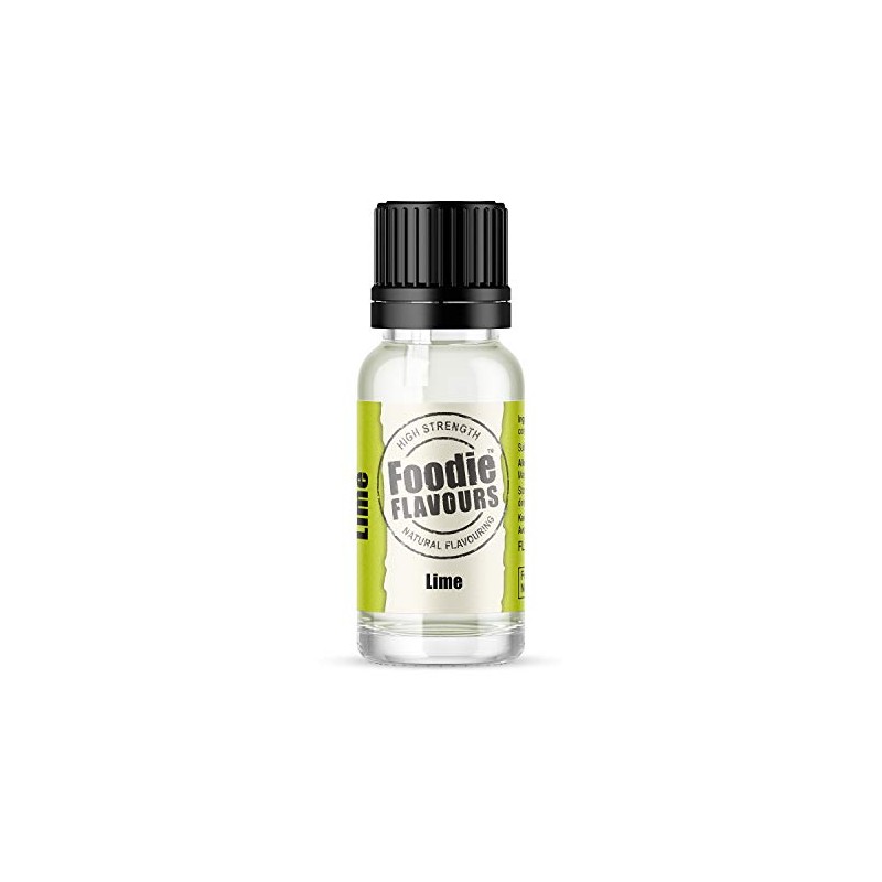 Natural Lime Food Flavouring 15ml - Foodie Flavours