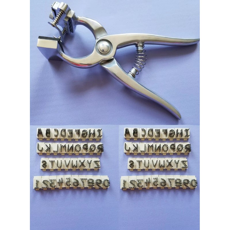 Standard Tattoo Plier Kit 3/8" / Identification Marking / Livestock