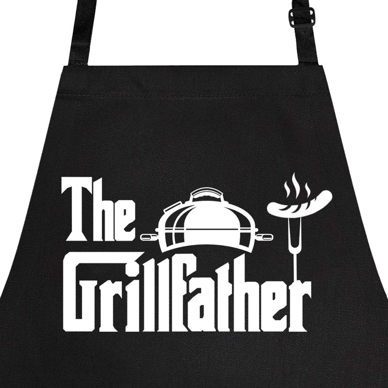 OM3® BBQ Aprons Aprons Kitchen Apron for Adults Unisex, Black