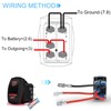 HOKAAER Waterproof Interior Light Rocker Switch On-Off 12V/20A 24V/10A 5Pin