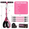 Bbtops Pedal Resistance Band with Handle for Women Men, Pink