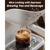 BOILMERIT 5 OZ Espresso Cups with Handle, Clear Espresso Shot
