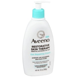 Aveeno Calm + Restore Oat Repairing Lotion Fragrance Free 12 OZ