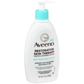 Aveeno Calm + Restore Oat Repairing Lotion Fragrance Free 12 OZ