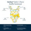 Gerber Girls' One-Piece Swimsuit, White Yellow Lemons, 3-6 Months