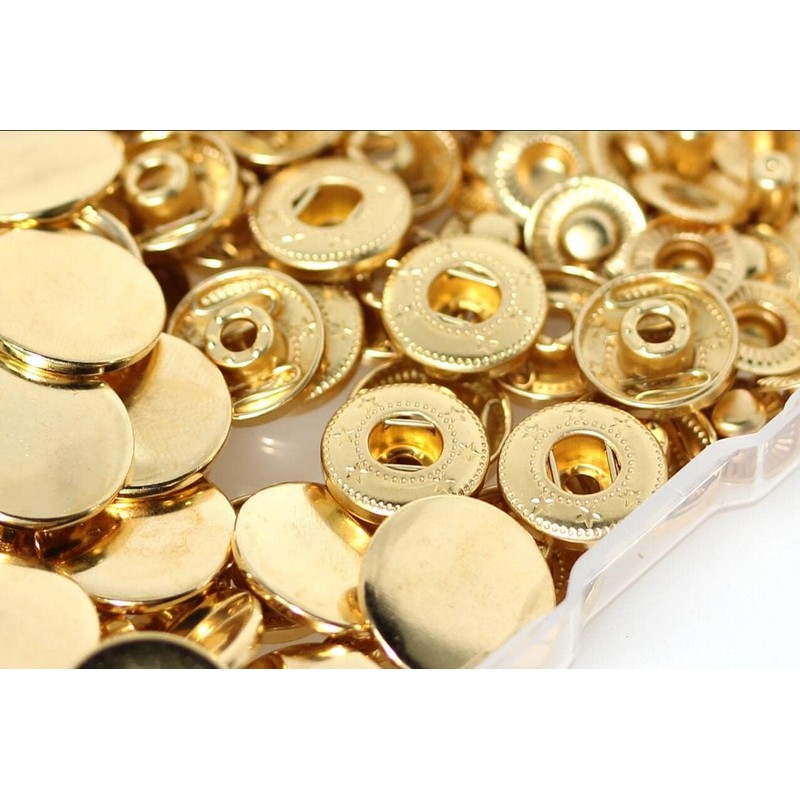 24 Sets Press Studs Set, Basicon Brass Press Studs Diameter
