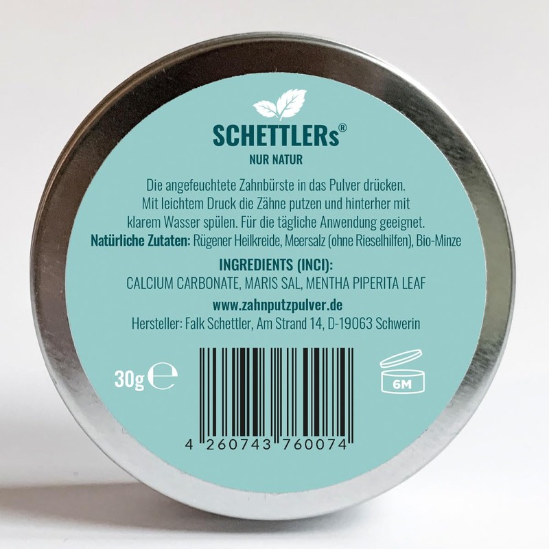SCHETTLERs Powder Type 1 | Natural Dental Care | 30