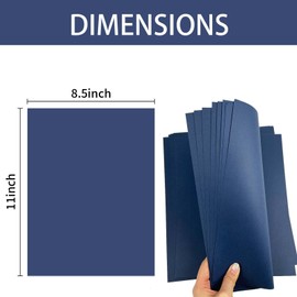YINUOYOUJIA Blue 8.5'' x 11''Cardstock Paper,250gsm/92bl Thick Paper-25sheet Premium Blue Construction Paper,Double Sided Printer Paper,for Christmas Cards,Craft,Invitations,Scrapbook Supplies.