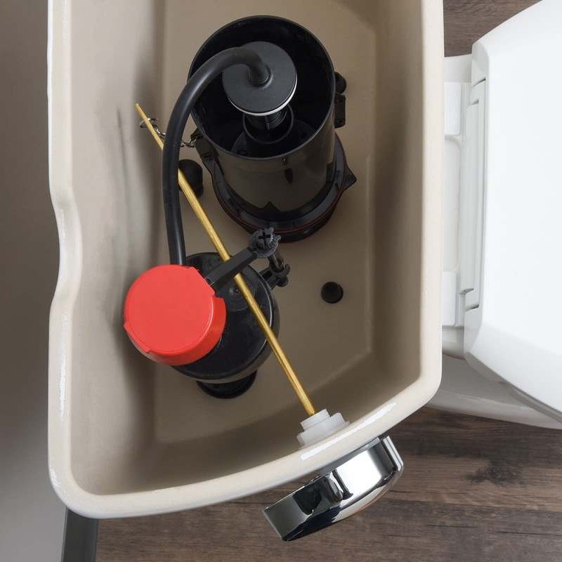 Hausen Modern Universal Left-Side Mount Brass and Plastic Toilet Lever,