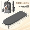 Kingboard Small Ironing Board with Iron Holder, Tabletop Iron Board