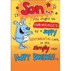 Birthday Card Son - 9 x 6 inches - Piccadilly Greetings
